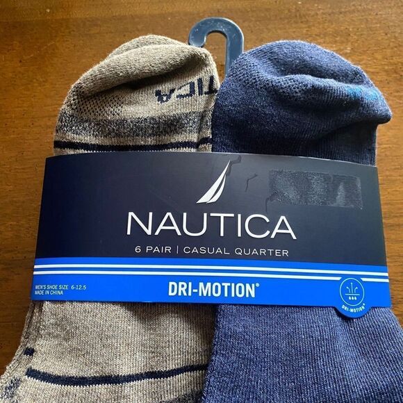 6 PAIR NAUTICA MENS LOW CUT ATHLETIC CUSHION SOCKS  shoe sizes 6 - 12.5 New - Picture 10 of 12